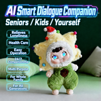 Peluche intelligente HongRuiKe AI en polyester de 30 cm, en forme d'étoile, avec yeux émotionnels et capuchon, poupée électronique pour animaux de compagnie