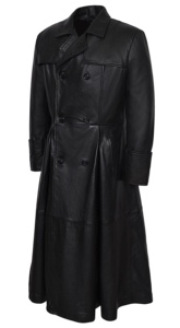 Custom 100% Genuine Black Nappa Leather <b>Men</b>’s <b>Coat</b> Fashion Color Finish Private Label OEM/ODM Luxury Winter Style - Product Image 2