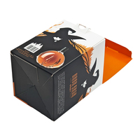 Emballages personnalisés pour bouteilles de whisky, de vodka et de vin sur le thème d'Halloween, boîtes en carton recyclé écologiques avec logo personnalisé