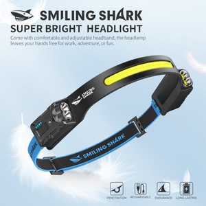 Smiling Shark Headlamp Rechargeable <b>LED</b> <b>Motion</b> <b>Sensor</b> Outdoor <b>Lighting</b> - Product Image 3