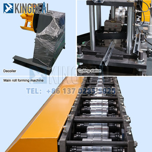 Máquina perfiladora de rejillas para techos suspendidos KINGREAL 20M/Min, máquina para fabricar soportes triangulares y perfiles en T con muelles, amplia <span class=keywords><strong>experiencia</strong></span> en proyectos. - Product Image 3