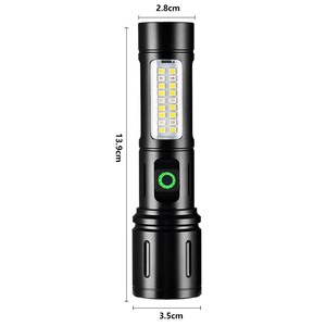 Bán Hot lumens cao nhôm không thấm nước <span class=keywords><strong>LED</strong></span> <span class=keywords><strong>Torch</strong></span> ánh sáng 18650 có thể sạc lại pin đèn pin - Product Image 2
