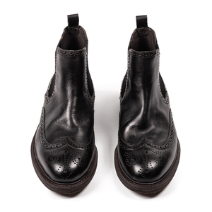 <strong>Brogue</strong> Style Premium Comfortable Handmade Durable Slip-On Genuine Leather Chelsea <strong>Boots</strong> for <strong>Men</strong> Party Daily Life - Product Image 6