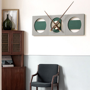 Nordic Style Wall <b>Clock</b> Rectangular <b>Silent</b> Quartz Battery Powered Living Room Home Decoration - Product Image 3