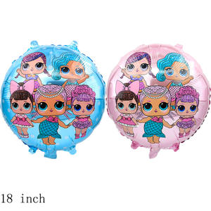Ballons à l'hélium de fête <span class=keywords><strong>Lol</strong></span> de dessin animé de 18 pouces pour enfants décorations de ballons de poupée d'anniversaire pour <span class=keywords><strong>les</strong></span> fournitures de fête d'enfants - Product Image 2