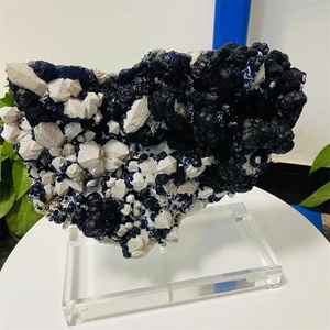 Bán buôn khoáng sản tự nhiên mẫu vật Blueberry fluorite khoáng sản thô fluorite đá - Product Image 6