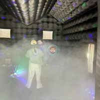Fête de Noël Populaire Commercial Disco Party Tente Événement Grande Tente Portable Intérieur Gonflable Discothèque Avec Lumière