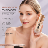 Fond de teint liquide Fresh Wear 24H longue tenue, éclat prismatique de la peau, maquillage léger et confortable pour tous les types de peau