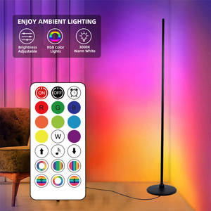 Lampe d'angle LED RVB à changement de couleur avec éclairage d'ambiance moderne pour le salon - Product Image 3
