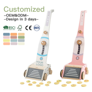 Nouveau design – <span class=keywords><strong>Jouet</strong></span> de simulation de tâches ménagères <span class=keywords><strong>en</strong></span> <span class=keywords><strong>bois</strong></span> pour l'éducation précoce des enfants – <span class=keywords><strong>Aspirateur</strong></span> danois de jeu pour enfants - Product Image 1