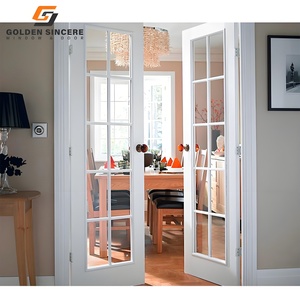 GS Modern Interior Glass <b>Swing</b> Door Aluminum <b>Frame</b> for Villa - Product Image 6