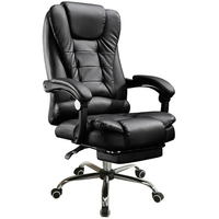 Chaise de bureau BOSS exécutive minimaliste à dossier haut à bas prix avec design ergonomique en mousse PU réglable et roues