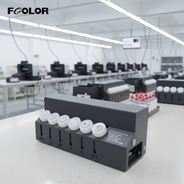 FCOLOR USA Warehouse DTF White Ink CISS Supply System Updated for Inkjet Printer Models ET8550 L18058 L8050 ET18050 ET8500