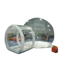 Dôme gonflable transparent en PVC pour enfants, type igloo, avec tunnel, taille personnalisée, garantie 3 ans, pour l'extérieur