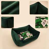 Canapé-lit orthopédique pour chiens, chats et petits animaux, moderne, durable, écologique, en mousse à mémoire de forme, avec housse amovible et réglable automatiquement, protectrice