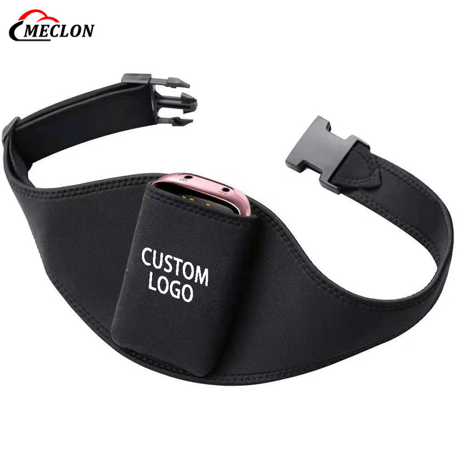 Custom Fashionable Adjustable Neoprene Zipper Unisex Microphone Belt Waterproof Fitness Yoga Teachers' Mic Strap Sport Bag Cover