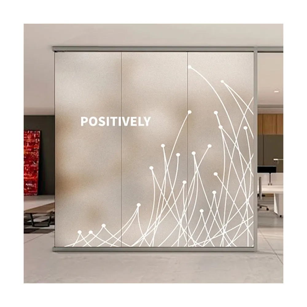 Customized Frosted Window Stickers  Self Adhesive Frosted Stickers For Glass Door And Window Decoration