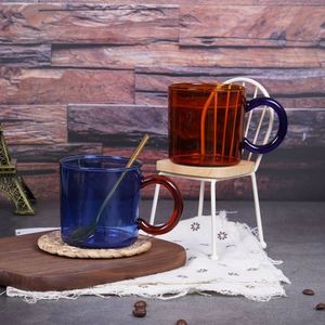 Tasse à café en verre épais de 300 ml, style vintage, couleur luxueuse, résistante à la chaleur et au froid - Product Image 3