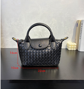 Bolso de Mano Tejido de Cuero Genuino 2026 para Mujer, Bolso de Hombro y Bandolera de Cuero Vacuno de Alta Gama para Damas - Product Image 2