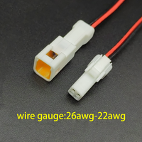Rangkaian Kabel PVC Otomotif Tahan Air JST JWPF 2-8 Pin Khusus untuk Mobil 02R-JWPF-VSLE-S