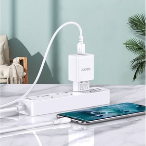 Adaptador de cargador micro USB Jokade de 22,5 W con cable para dispositivos de carga rápida, color blanco - Product Image 2
