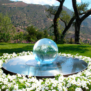 Jardin extérieur de <span class=keywords><strong>boule</strong></span> de <span class=keywords><strong>verre</strong></span> d'acier inoxydable de Vincentaa décoré de la <span class=keywords><strong>fontaine</strong></span> de cascade - Product Image 3
