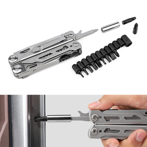 Pince à ciseaux à ressort multi-outils nouvelle pince multifonctionnelle pliable 16 en 1 pour voitures de voyageurs - Product Image 2