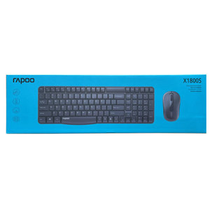 Ensemble <span class=keywords><strong>clavier</strong></span> et souris sans fil <span class=keywords><strong>Rapoo</strong></span> X1800S 2.4G sans fil intelligent économie d'énergie <span class=keywords><strong>clavier</strong></span> et souris pour ordinateur de bureau - Product Image 6
