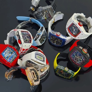 High-Quality RM Hip-Hop Style Carbon Fiber Case <b>Skeleton</b> Tourbillon Sports Dive <b>Watch</b> with Power Reserve and <b>Automatic</b> Winding - Product Image 4
