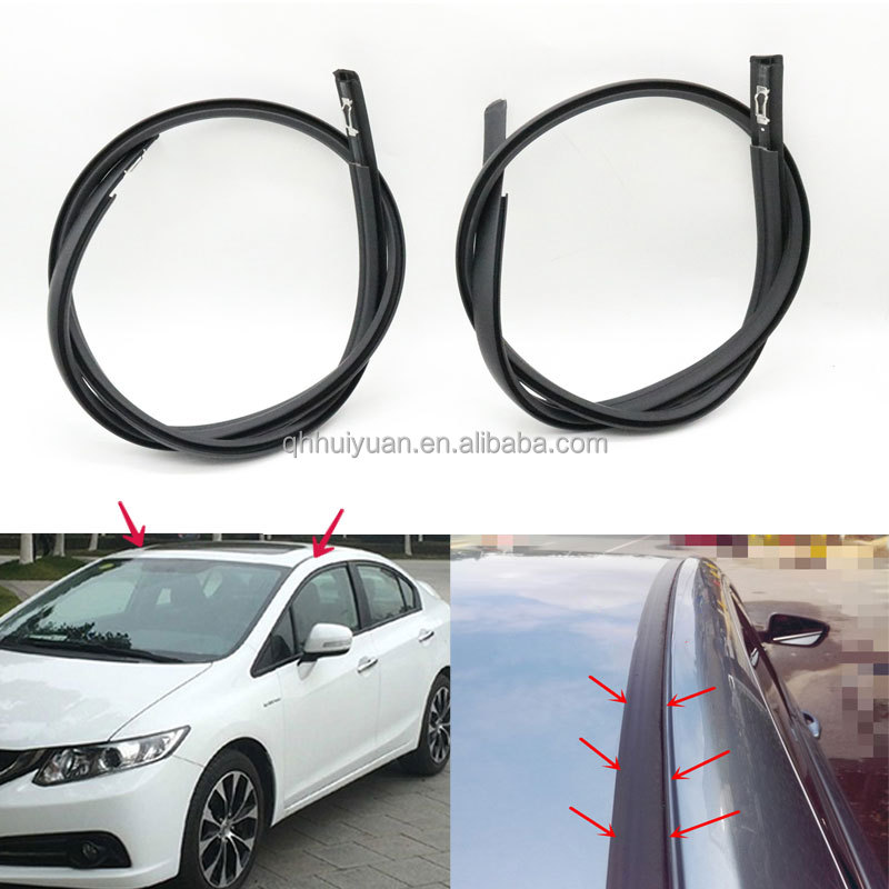 Для Honda Civic Sedan FB 2012-2015 Автомобильная крыша с каплями, отделка, формование, украшения, резиновые уплотнительные полоски с металлическим зажимом