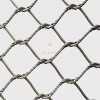 Filet de sécurité en maille de corde, câble tressé en acier inoxydable, maille de clôture flexible SUS 304