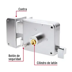 Master con 24 unità di blocco overlay a sinistra, facile da installare, cromato, tradizionale - Product Image 2