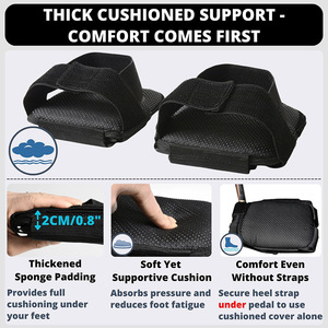 Correas de fijación para reposapiés de silla de ruedas Xiaoxi, cubiertas antideslizantes negras para pies, para personas mayores, ayudas para caminar y rehabilitación - Product Image 3
