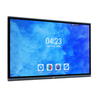 Papan Tulis Pintar LCD 4K Sentuh Inframerah 55-110 inci dengan Sistem Operasi Android & Windows dan Papan Tulis Interaktif 40 Titik