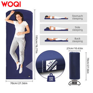 Lit nuage portable WOQI - Matelas de camping pliable imperméable, utilisation 4 saisons, matériau TPU, se range à plat et se déplie pour un confort optimal - Product Image 4