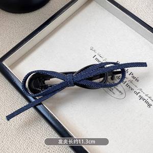 Accessoires pour cheveux de style français, design élégant et simple, nœud pour queue de cheval, pince banane - Product Image 5