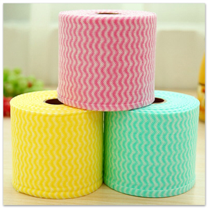 Rouleau géant de chiffons jetables robustes à motif ondulé, non-tissés, épaissis, pour le nettoyage de <span class=keywords><strong>cuisine</strong></span>, dégraissants et anti-adhérents aux graisses - Product Image 2