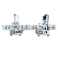 Machine de remplissage et de bouchage de bouteilles de petite taille en verre et en plastique pour eau, huile, jus, liquide, machine de remplissage d'huile pour engrenages de table YK