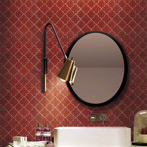 Trung Quốc màu đỏ tùy chỉnh thiết kế nhiều kích thước hình dạng lõm và lồi bề mặt nghệ thuật sứ sàn gạch - Product Image 3