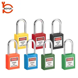 Boyue 38mm Steel Shackle Keyed Alike Padlock For Industrial Lockout-Tagout Use For Lock Category