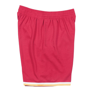 Pantalones Cortos Deportivos Rojos de Malla para Hombre, Cintura Elástica, Impresión por Transferencia de Calor, Logotipo Personalizado, Pantalones Cortos de Baloncesto, Servicio OEM - Product Image 4