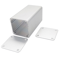 Boîtier d'extrusion en aluminium 42x42x80 mm, fabrication directe d'usine à Ningbo, OEM, boîte d'instruments électroniques DIY, boîtier en alliage d'aluminium pour circuits imprimés