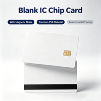 Tarjeta de PVC imprimible con chip IC de contacto SLE4442/4428, tarjeta RFID en blanco con banda magnética, tarjeta inteligente para pagos comerciales, ¡Gran Venta!
