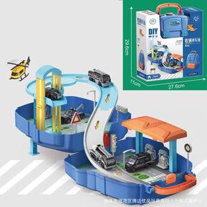 DIY Puzzle Puzzle Ingénierie Pompiers Police Voiture Racing Set <span class=keywords><strong>Parking</strong></span> Lot Sacs à dos Jouets éducatifs Pretend Play Toys - Product Image 4