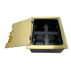 กล่องเต้ารับไฟฟ้าจินซานฮู 86x86x10 มม. ทองแดง พร้อมแผงเชื่อมต่อเครือข่าย RJ45 - Product Image 4