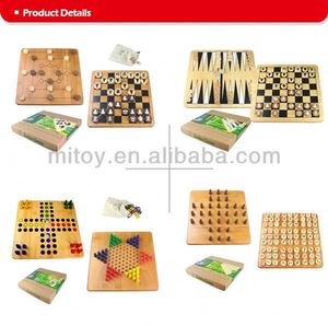 Bán buôn sáng tạo giáo dục trẻ em bằng gỗ cờ Set Bảng Top bằng gỗ Trung Quốc <span class=keywords><strong>Checkers</strong></span> đồ chơi - Product Image 5