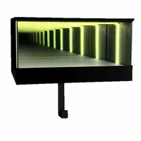 Porte-clés Mural Effet Miroir Infini pour Voiture avec Lumière LED – Organisateur de Clés de Voiture pour Porte, Appartement, Maison, Bureau, Entrée
