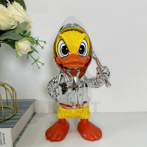 Grandi parchi personalizzati di sculture di anatra statua di Donald anatra in resina decorazioni animali per artigianato domestico anatra da Baseball - Product Image 1