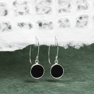 Natural Black Onyx <b>Earrings</b> Handmade 925 Sterling Silver Long Drop <b>Earrings</b> Unique Gemstone Jewelry Beautiful Gift - Product Image 1
