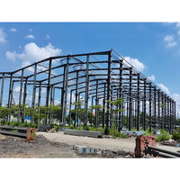 Structure en acier galvanisé haute résistance Q235B pour entrepôt industriel, garage, hangar, bâtiment de stockage extérieur - Prix réduit